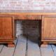 Art Deco Writing Desk in Mahogany and Walnut, 1920s