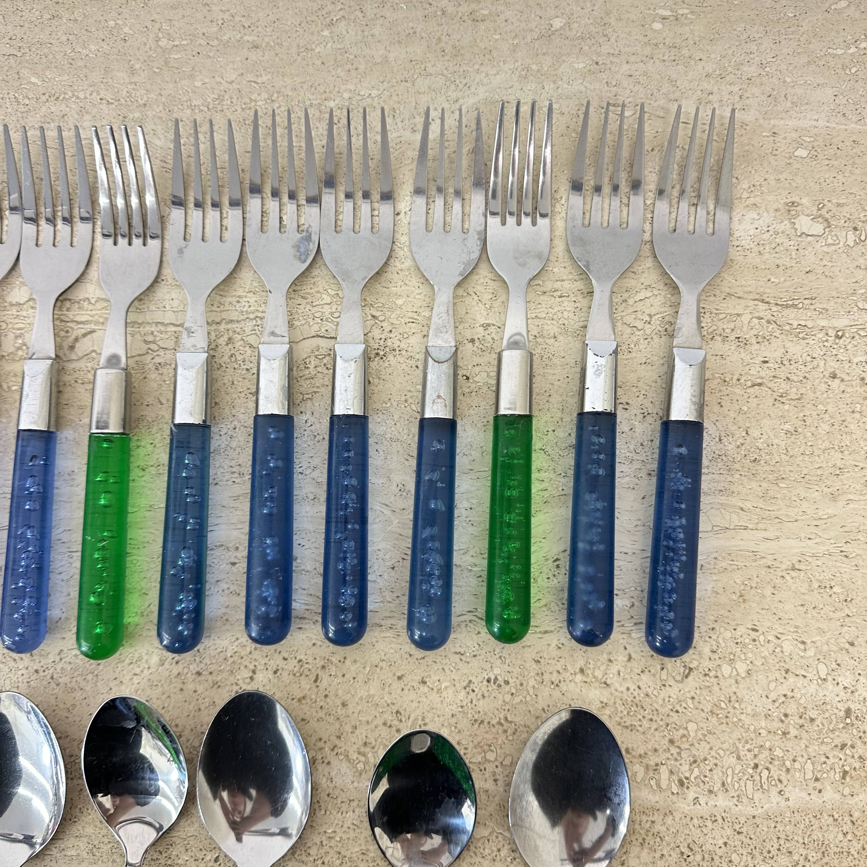 Ensemble de couverts vintage Ikea Bubblor