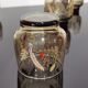 Set of 6 vintage Arcopal glasses in smoked glass country décor "ear of wheat"