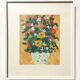 Pastel ' Flowers '. Vintage 70s