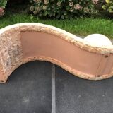 80s design coffee table. made of Mactan travertine stones from Magnussen ponte.
