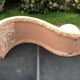 80s design coffee table. made of Mactan travertine stones from Magnussen ponte.