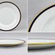 45-piece table service in Limoges porcelain by Chastagner, blue and gold.
