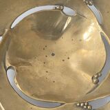 Vintage solid bronze fruit bowl from the 1970s.