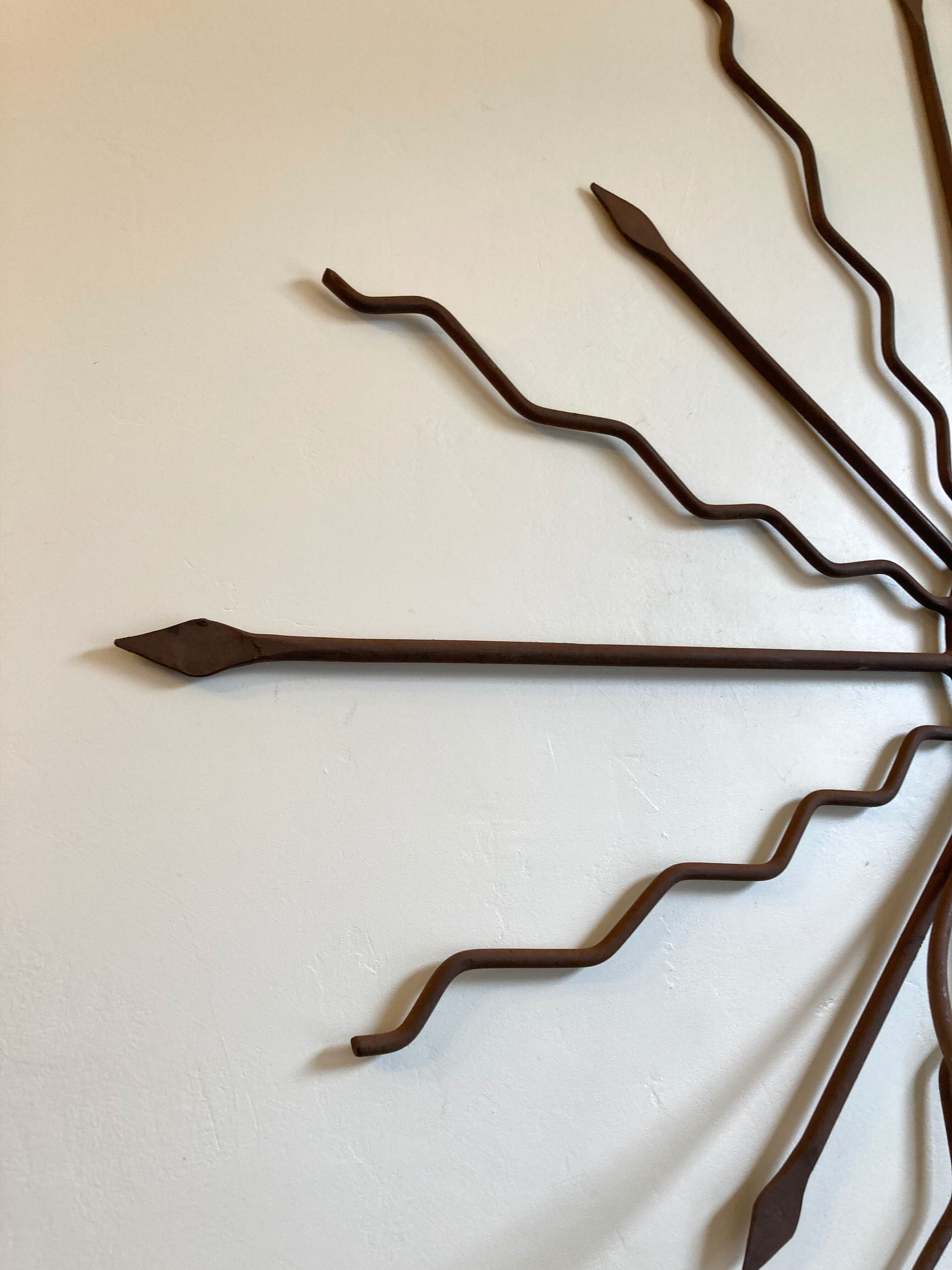 Wrought iron wall plant door