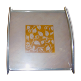 Art deco style service tray signed yves blayo