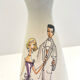 Interesting Bay Keramik ceramic vase, Germany 1970s