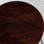Midcentury Danish round side table in rosewood -Holger Georg Jensen - Kubus