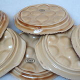6 Gien snail plates