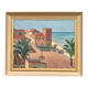 Original Swedish Oil on Canvas – “Motif from Italy” by K. Berthel – Signed – Dated 1949 – Vintage & Framed – 73 × 61 cm (28.7" × 24")