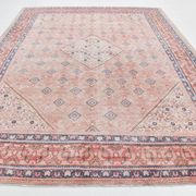 Tapis persan classique rose et bleu
