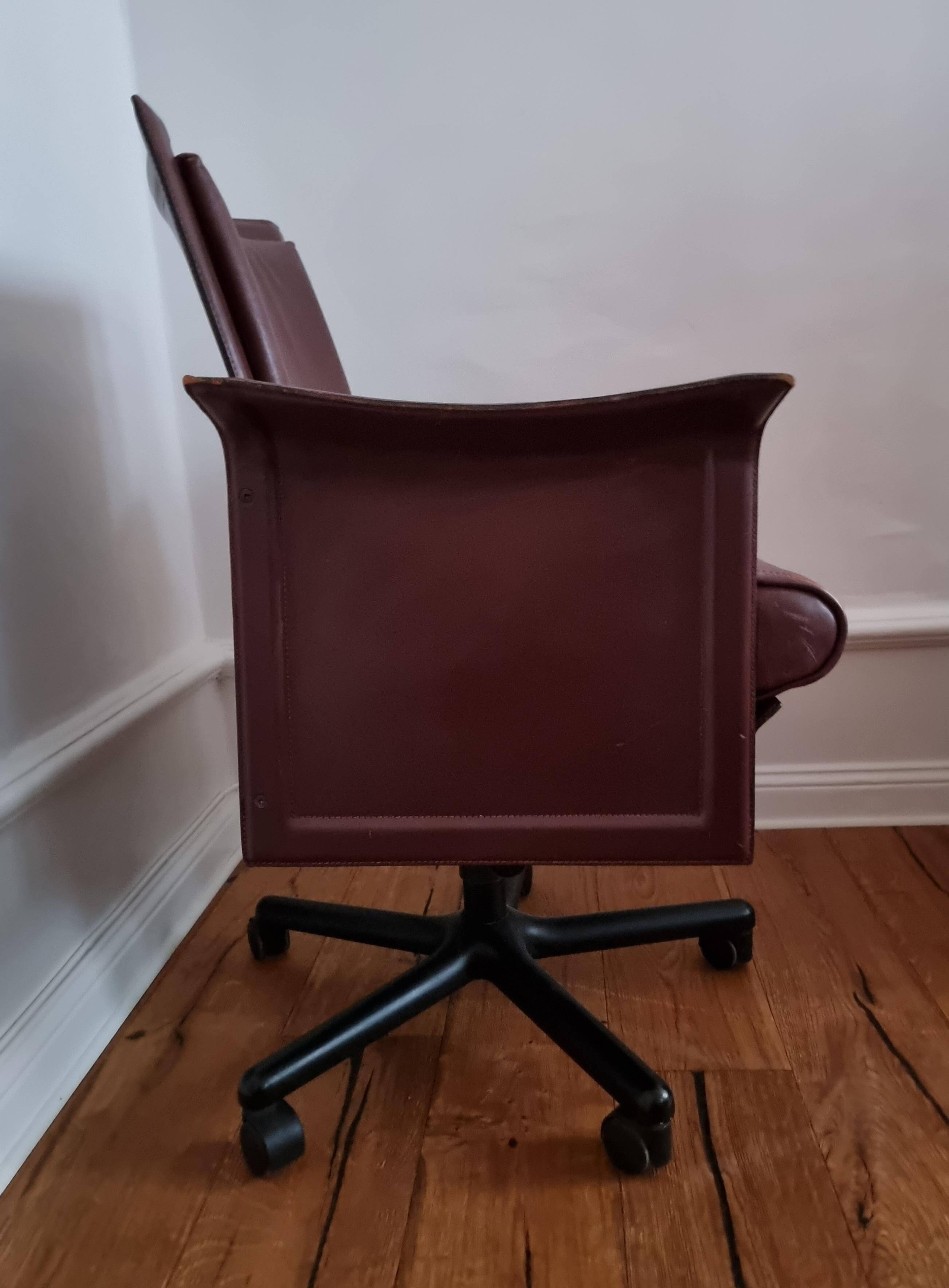 Tito Agnoli, swivel office chair "Korium" for Matteo Grassi, Post-Modern / Italy