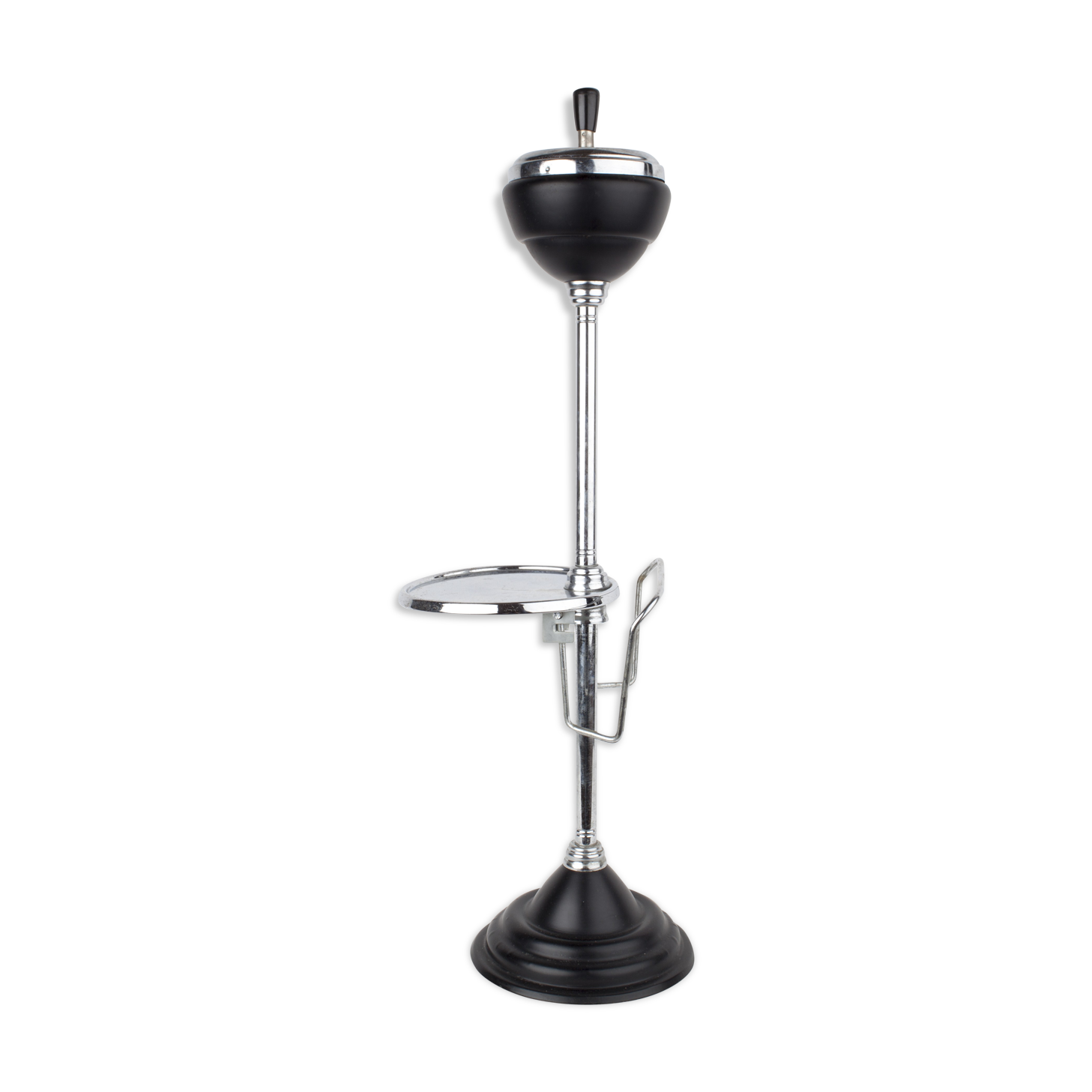 Vintage standing ashtray  with magazine rack and tablet