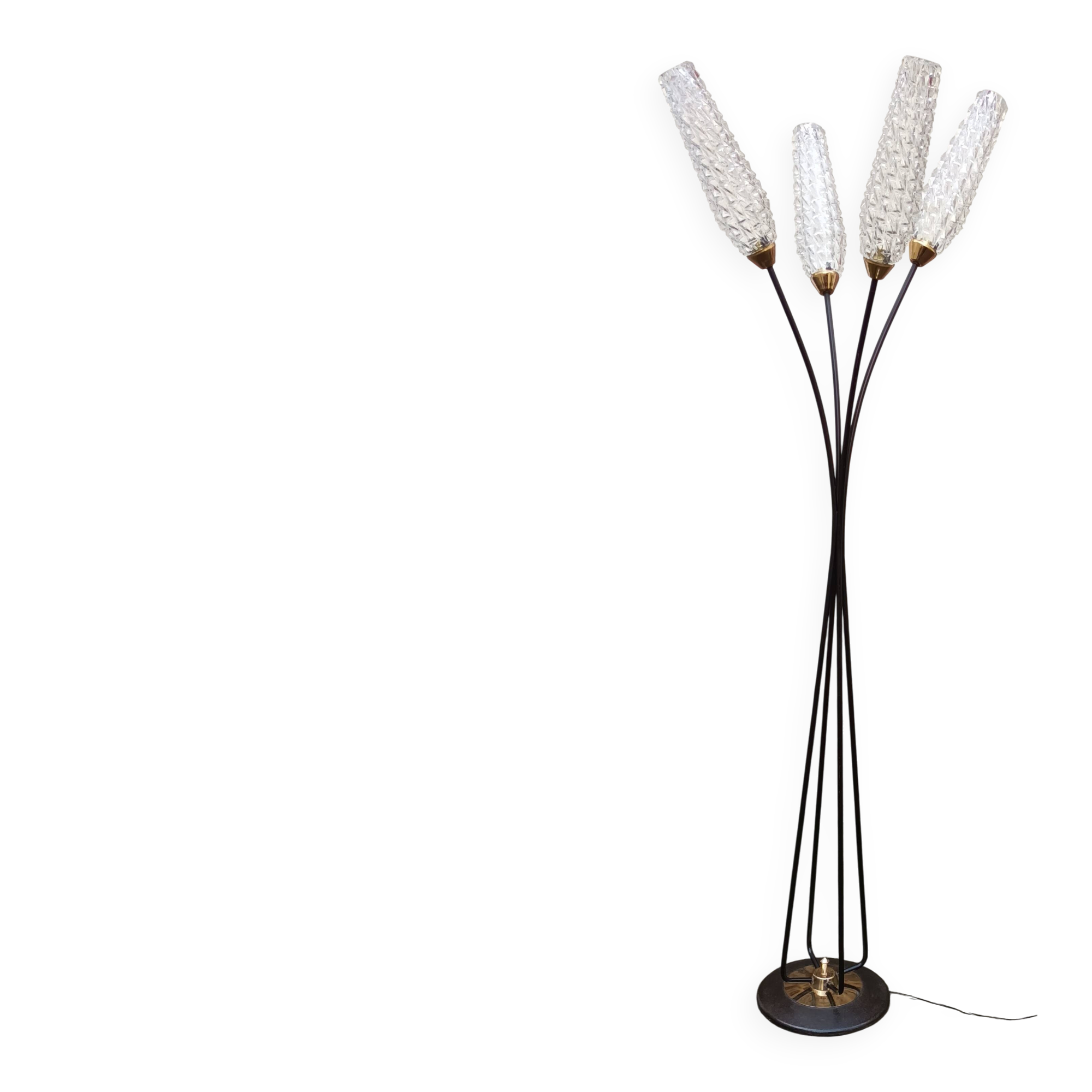 Four-light floor lamp from the Lunel house, 1950s.
