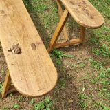 Paire bancs de ferme
