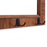 Art Deco style wardrobe with mirror, 1940s, Poland.