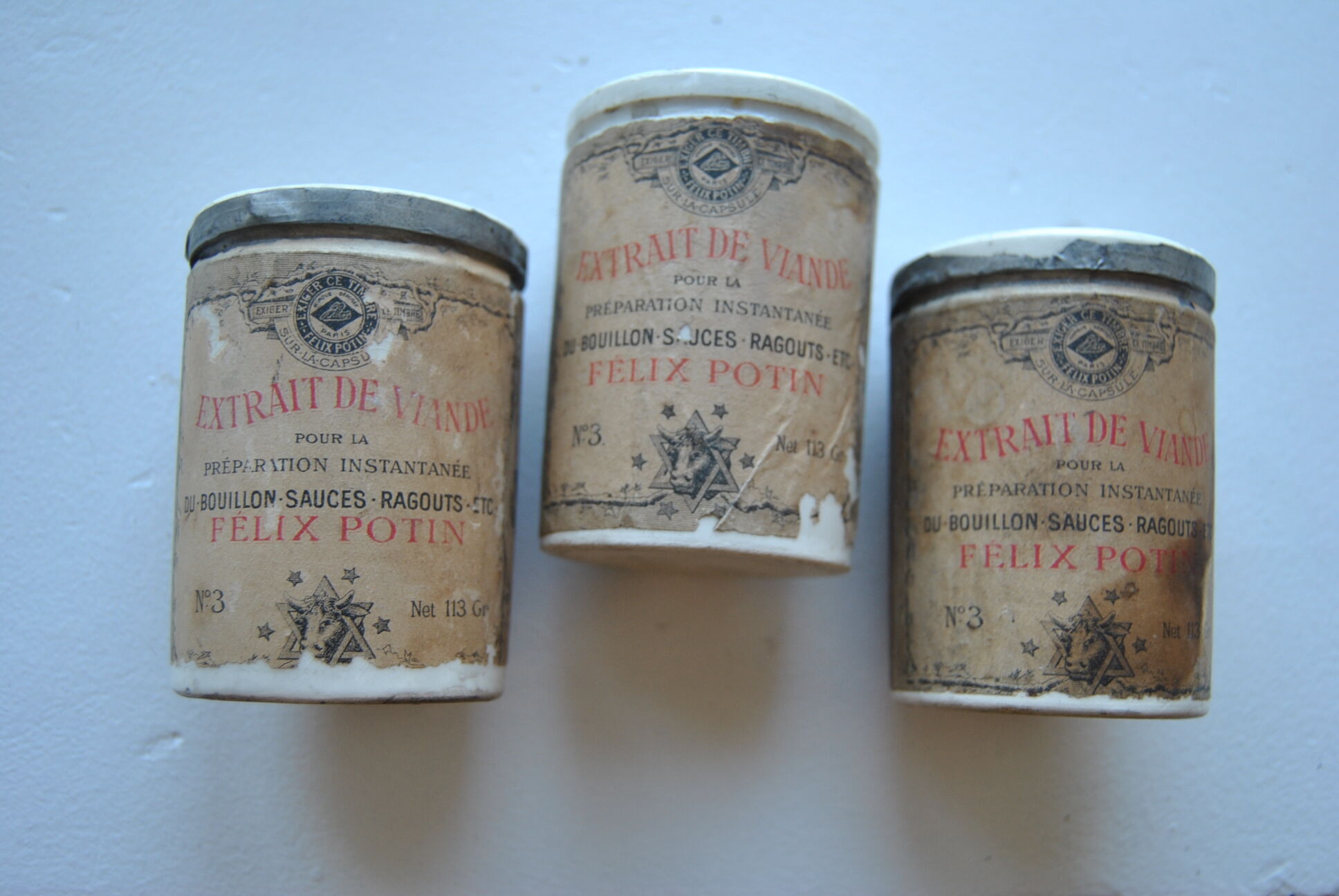 Lot of ceramic pots Felix Potin