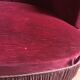 Toad red velvet sofa