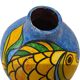 Painted terracotta vase decorated with a fish “ball” vase