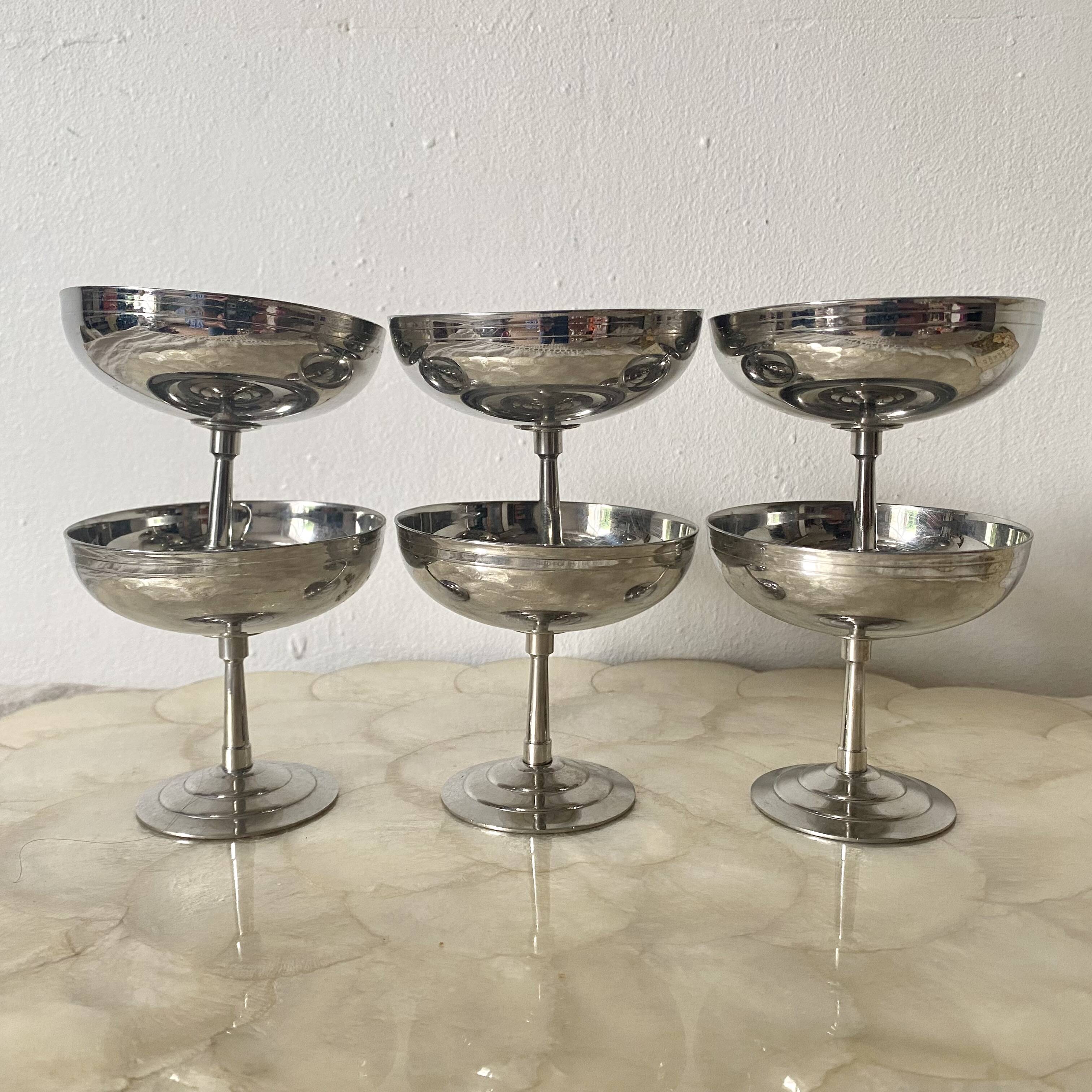 Letang Rémy vintage stainless steel cups
