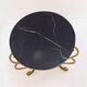 Art Deco Side Table in Marble and Gild Iron