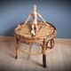 Bamboo stool under plant