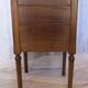 Nightstand walnut with marble top