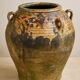 Grande jarre ancienne provençale en terre cuite vernissée XIXeme