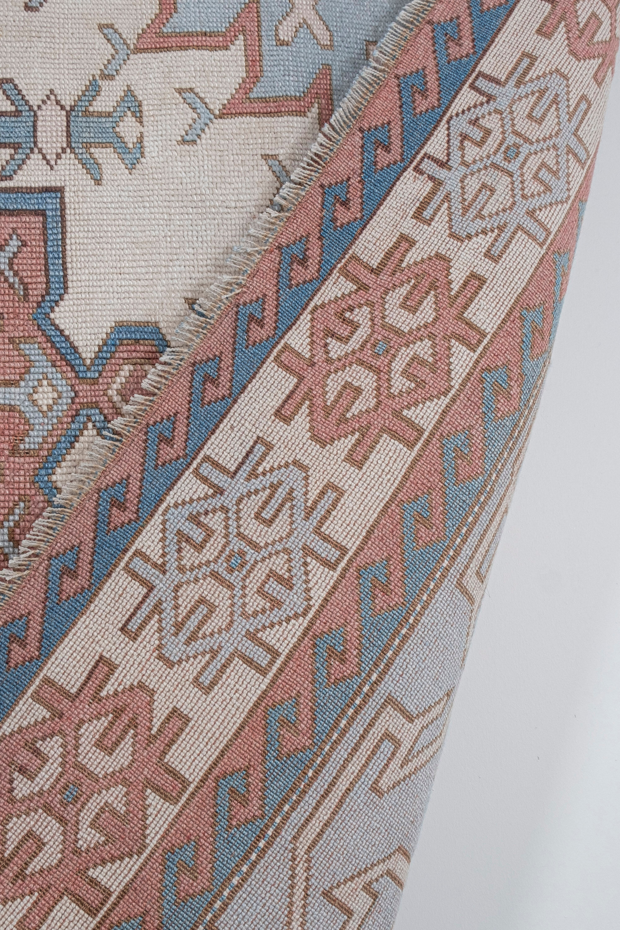 Oversize gray turkish oushak rug 173 x 227 cm