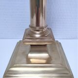 Solid brass column lamp foot Regency design 80s design