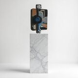 Painted Ceramic Sculpture by Olisch