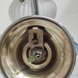 2 blue swan collar sconces