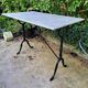 Bistro table in Carrara marble and cast iron circa 1900