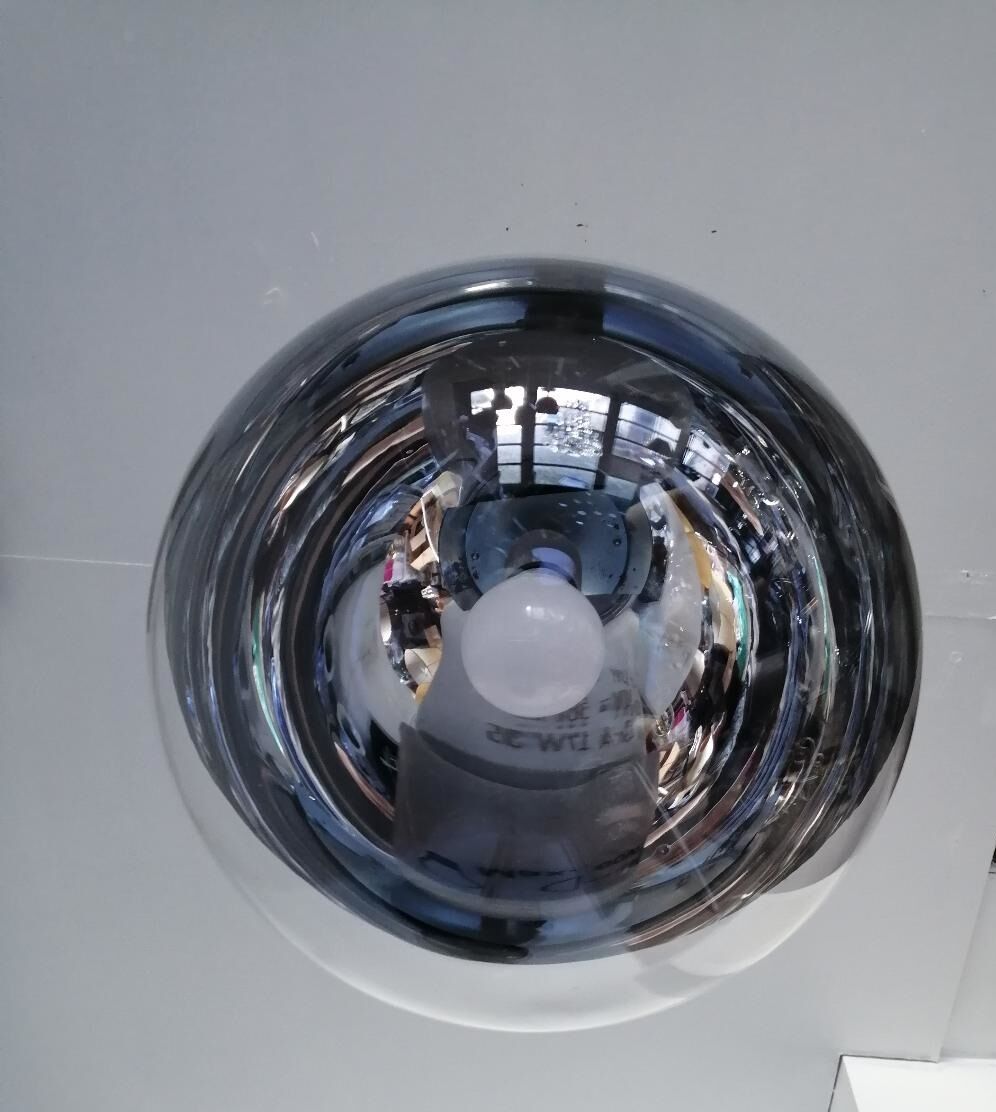 Suspension lamp 70/80s in the shape of a ball