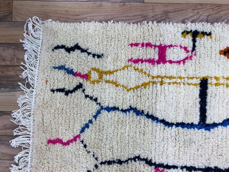 Colorful Moroccan wool rug 150/250cm