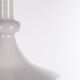 White mouth-blown opaline glass pendant by Michael Bang for Holmegaard, Denmark, 1980s