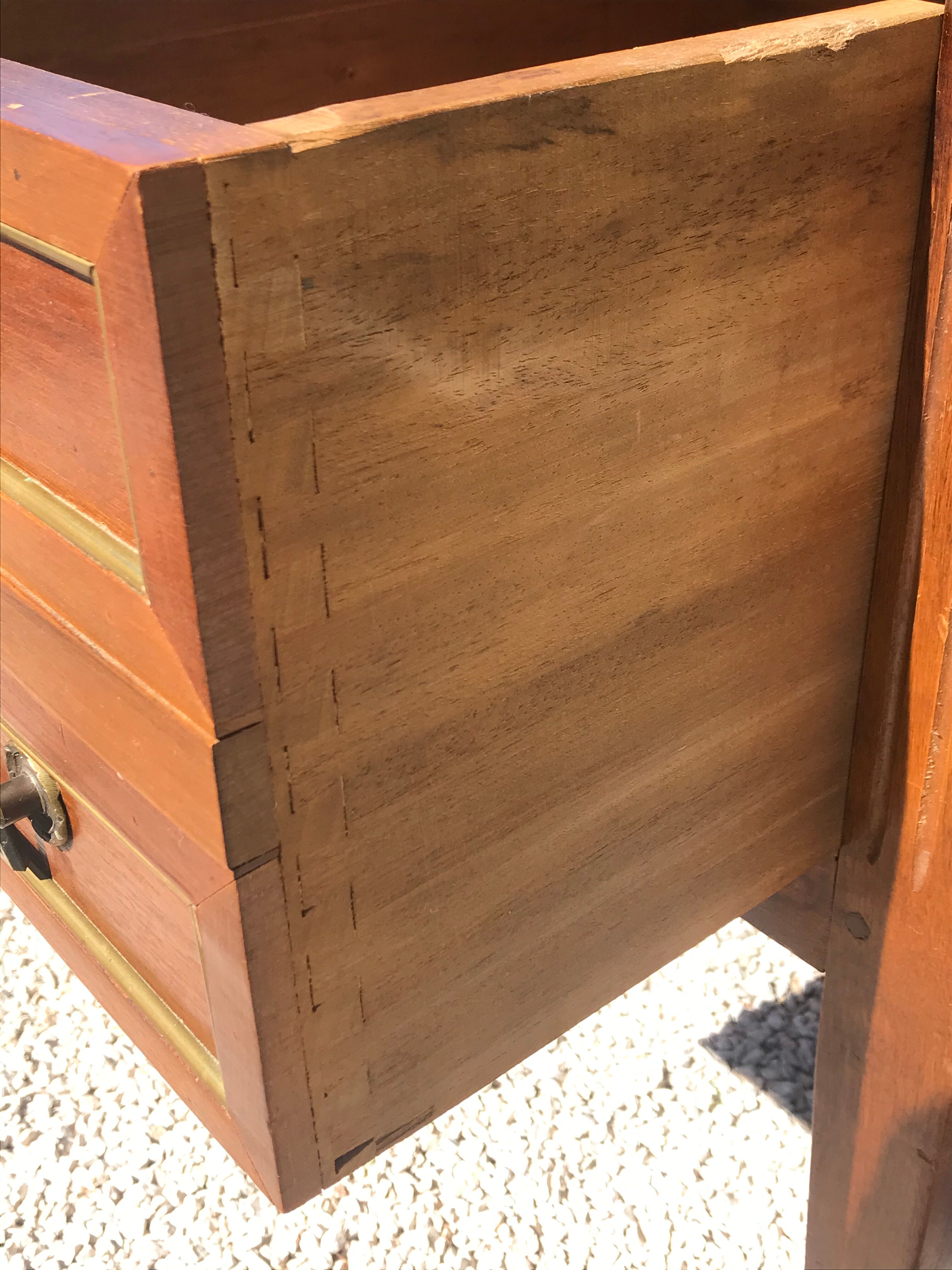 Louis XVI style desk in walnut period 1950