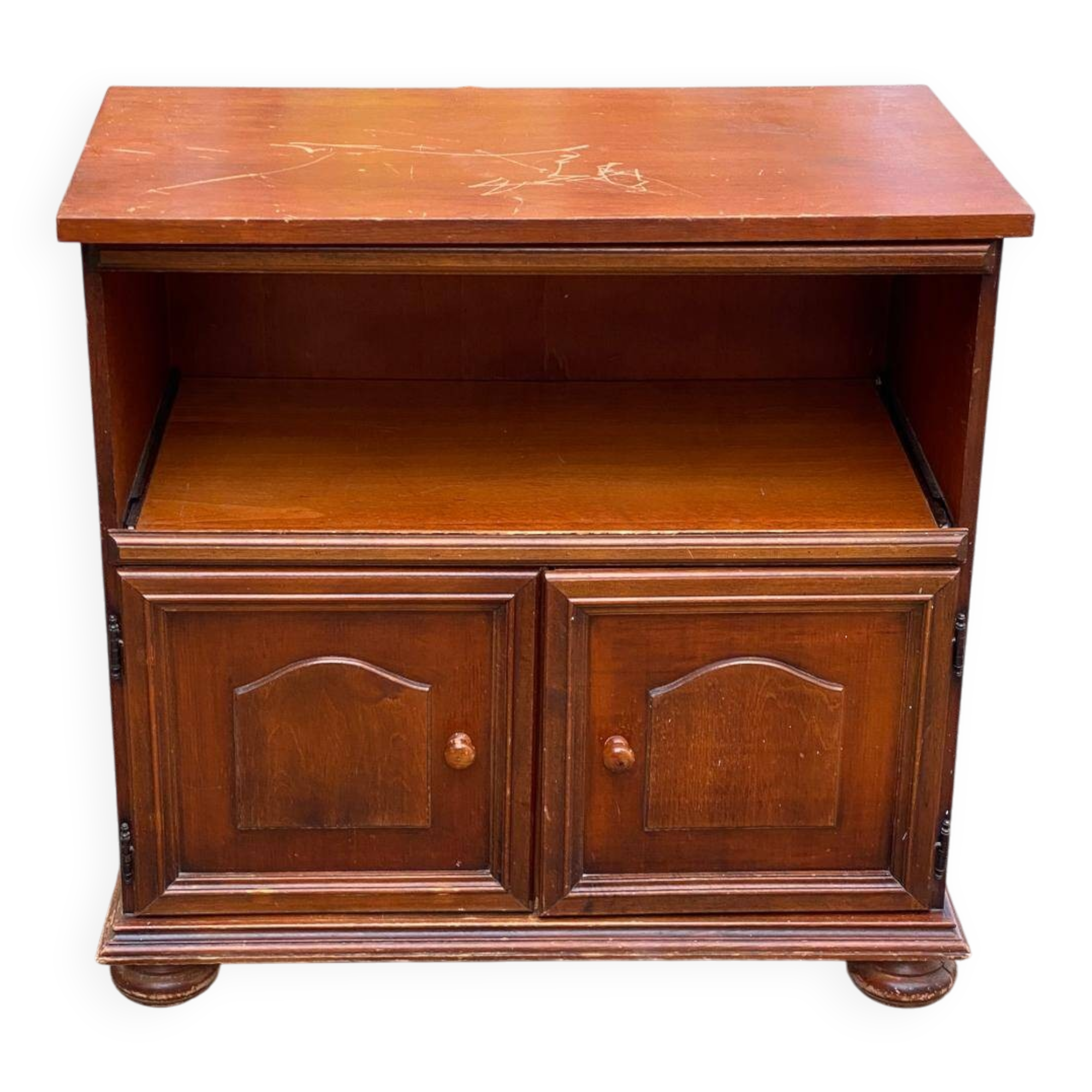 Wooden buffet, wooden TV unit in Louis XIV style.