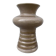 Vintage 1970s beige ceramic organic vase