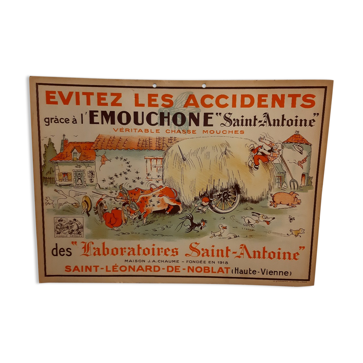 Old advertising poster