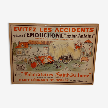 Affiche publicitaire ancienne