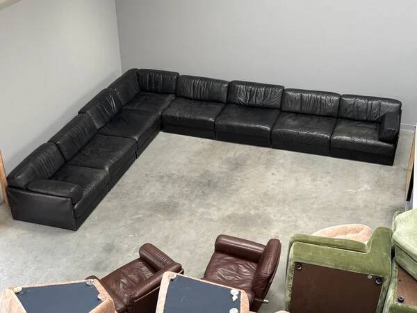 XXL modular De Sede DS76 sofa / daybed, Swiss design 1970s