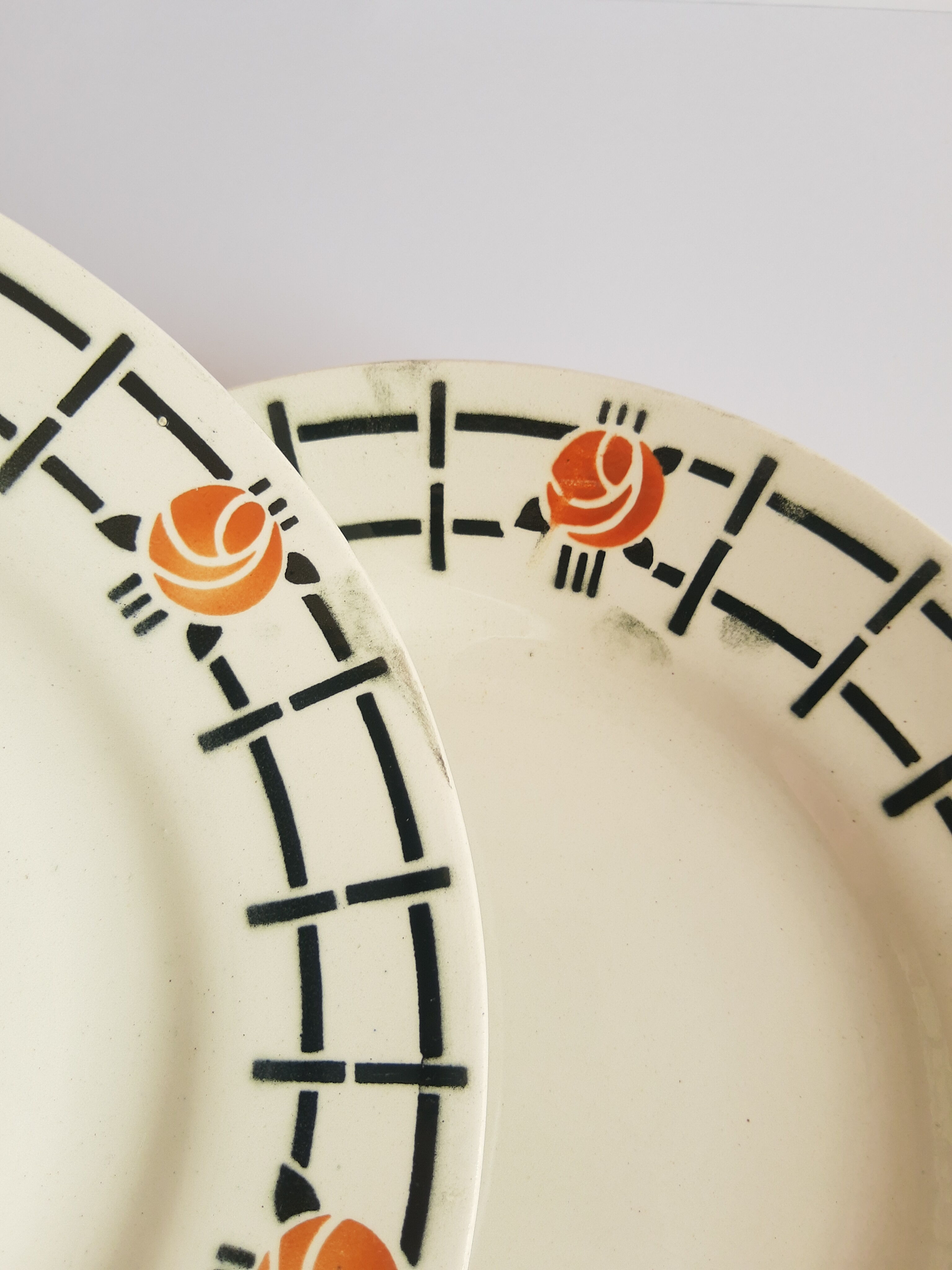 Set of 6 flat plates St amand vintage vintage