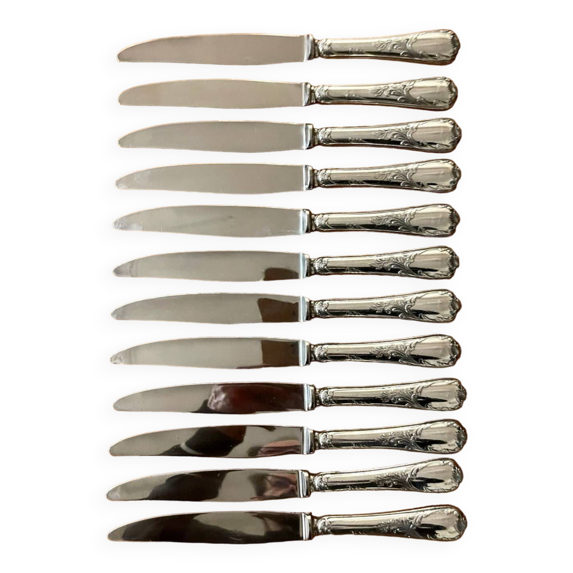Christofle 12 large marly model knives 24.5 cm
