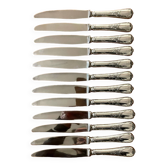 Christofle 12 large marly model knives 24.5 cm