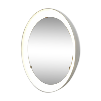 Minimaliste miroir éclairant scandinave de Poul Henningsen pour Louis Poulsen
