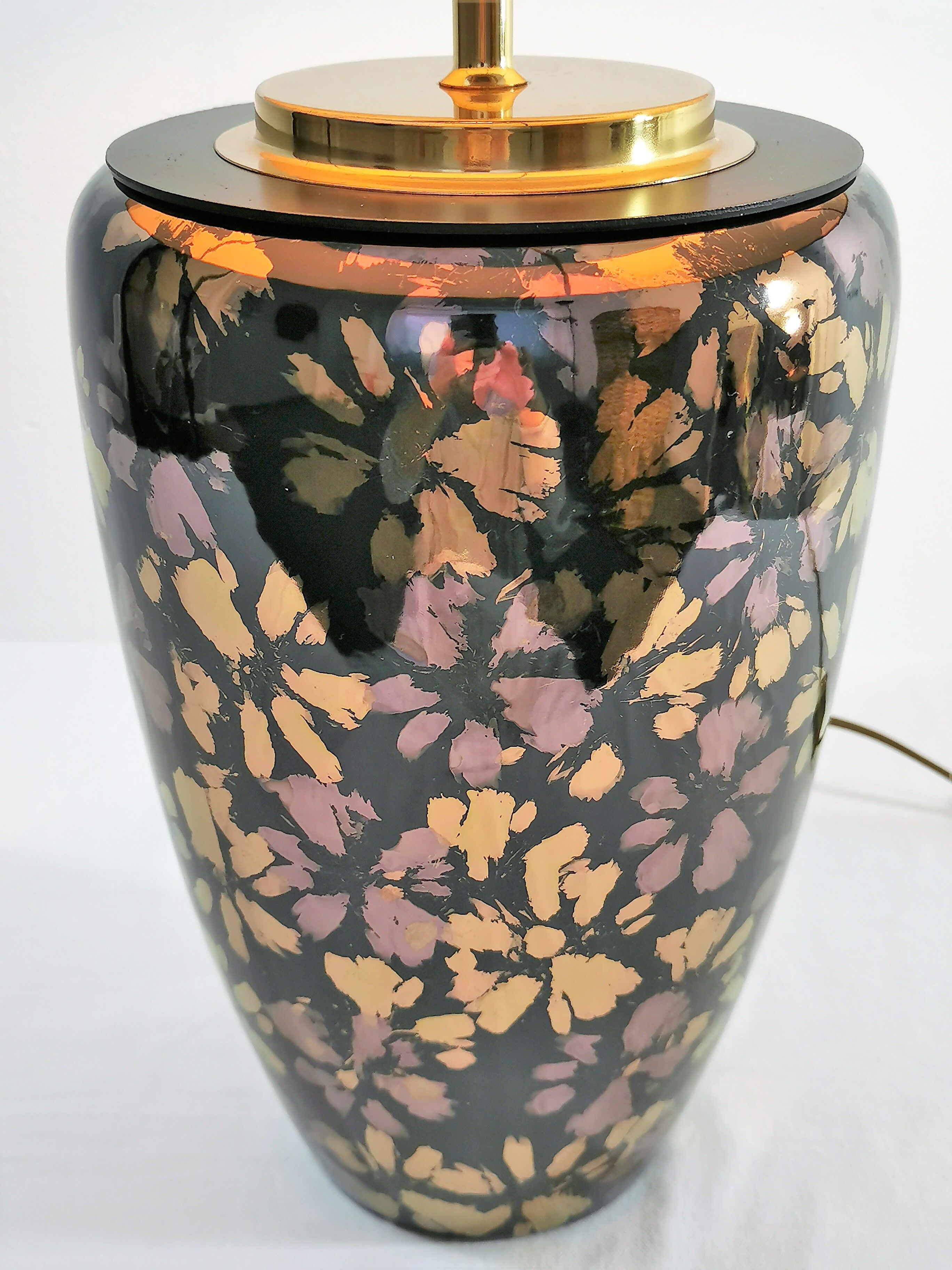 Lampe de table en céramique glamour, années 1980