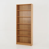 Bookcase with oak veneer scandinavian design from the 70s