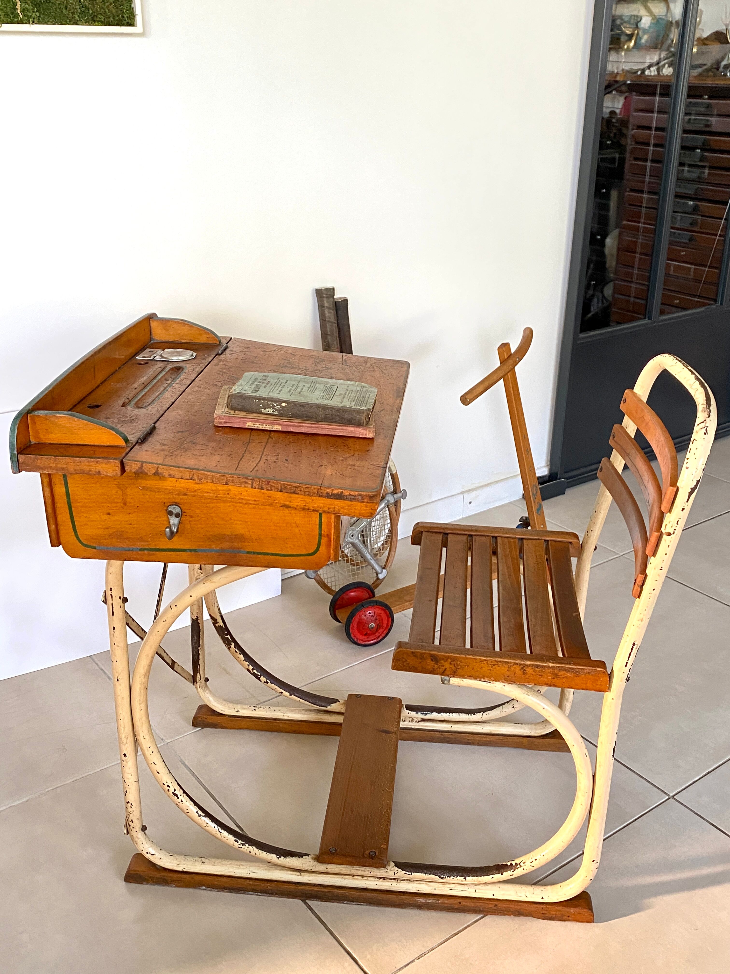 Vintage school desk