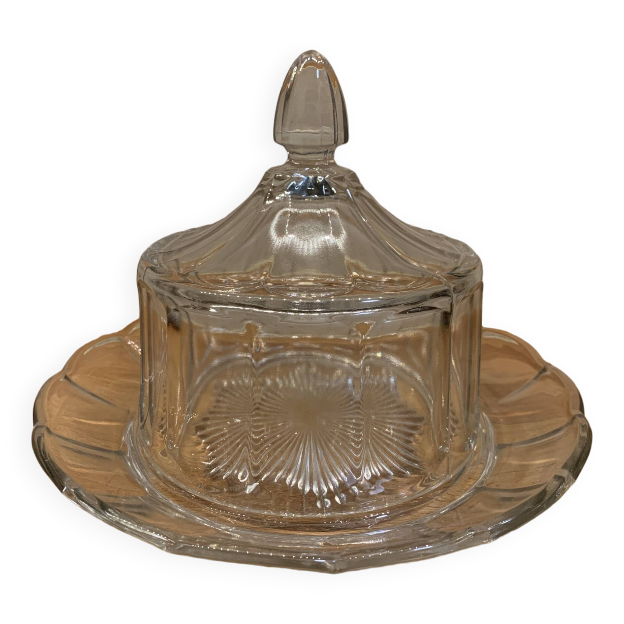 Val Saint Lambert Belgium art deco 1935 butter bell